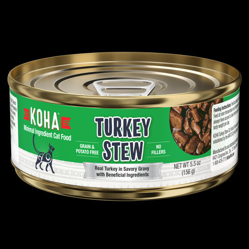 Koha Minimal Ingredient Turkey Stew for Cats 5.5oz - Poudre Pet and Feed Supply